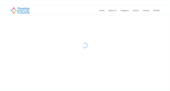 Desktop Screenshot of preventionfocus.org